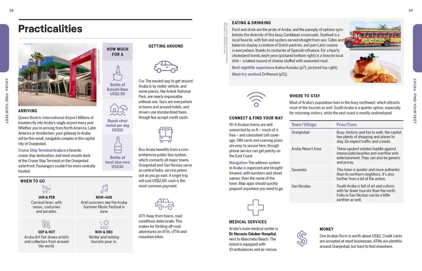 Lonely Planet Experience Aruba, Bonaire & Curacao inside page 9