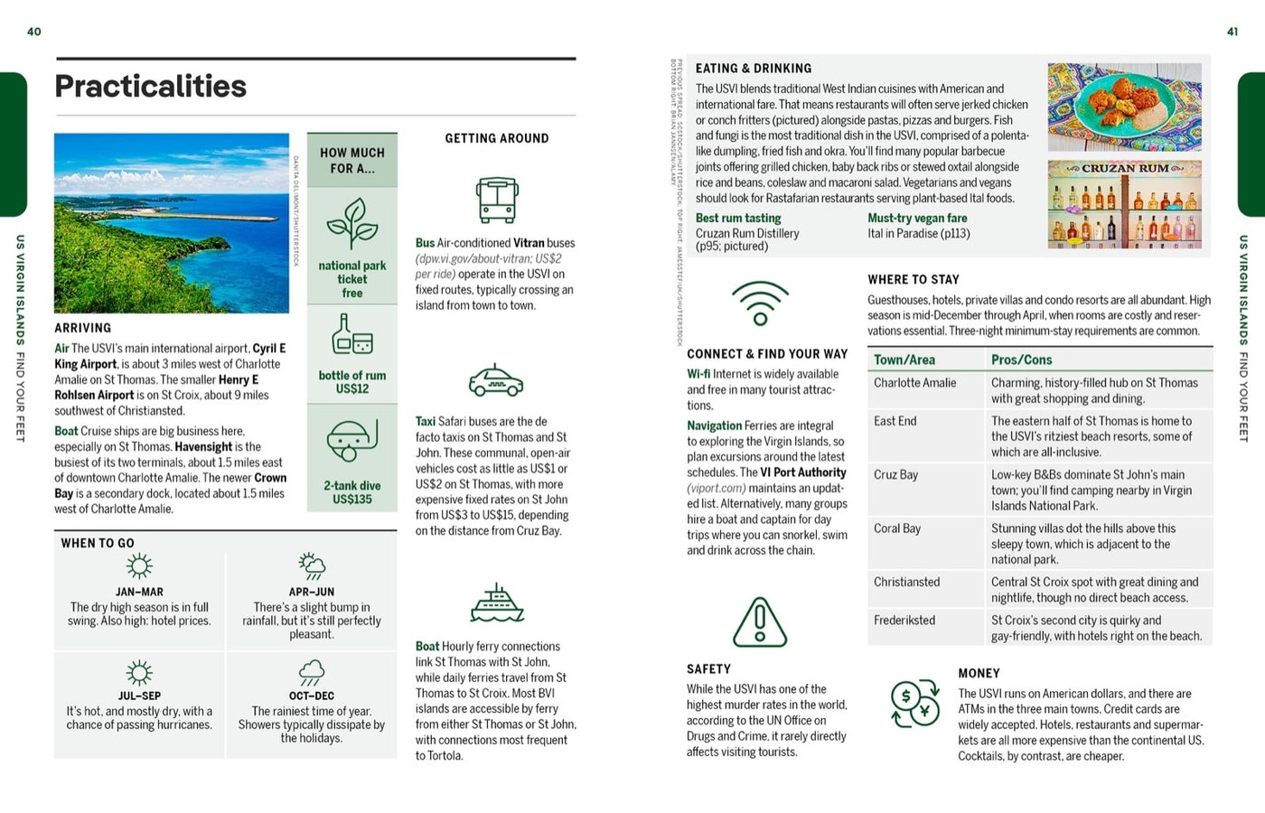 Lonely Planet Experience US & British Virgin Islands inside page 9