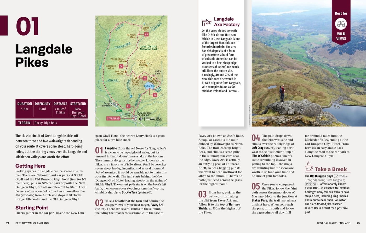 Lonely Planet Best Day Walks England inside page 9