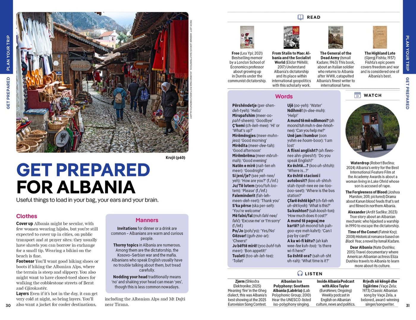 Lonely Planet Albania inside page 6