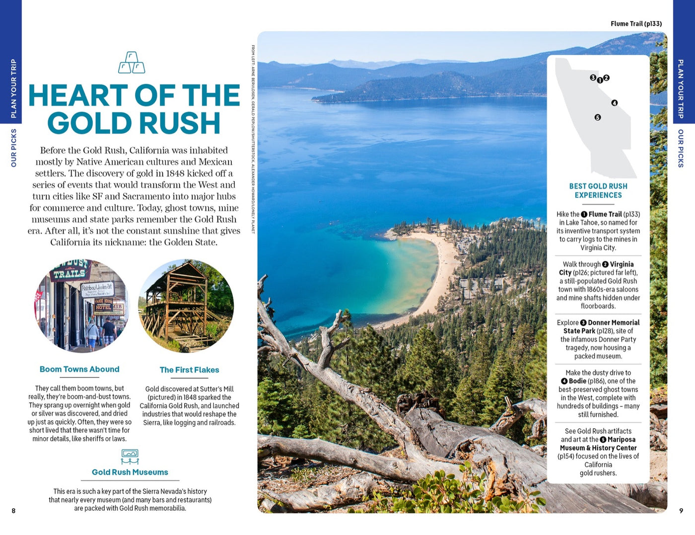 Lonely Planet Lake Tahoe, Yosemite and Central California inside page 3