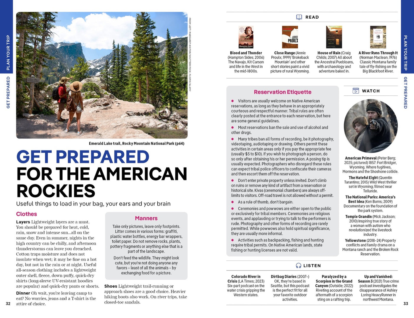 Lonely Planet American Rockies inside page 6