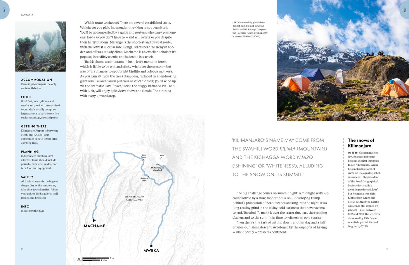 Lonely Planet Where To Go When: Hiking inside page 3