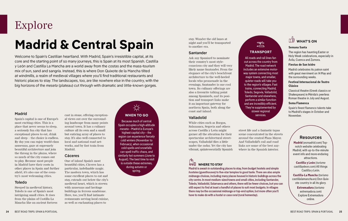 Lonely Planet Best Road Trips Spain & Portugal inside page 8