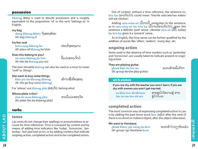 Lonely Planet Lao Phrasebook & Dictionary inside page 3
