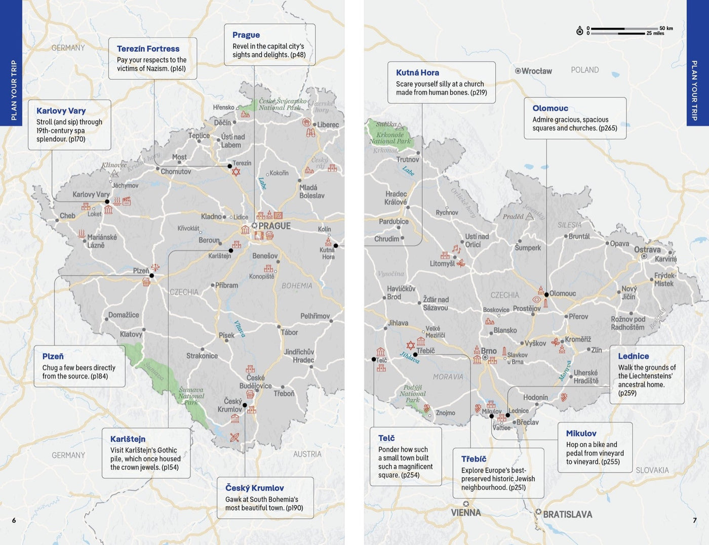 Lonely Planet Prague & Czechia inside page 3