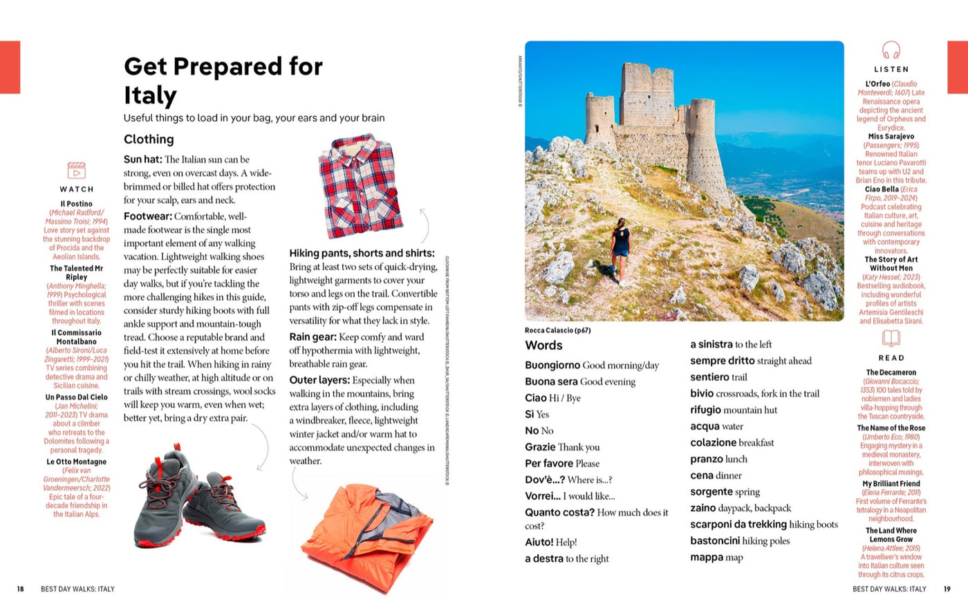 Lonely Planet Best Day Walks Italy inside page 6
