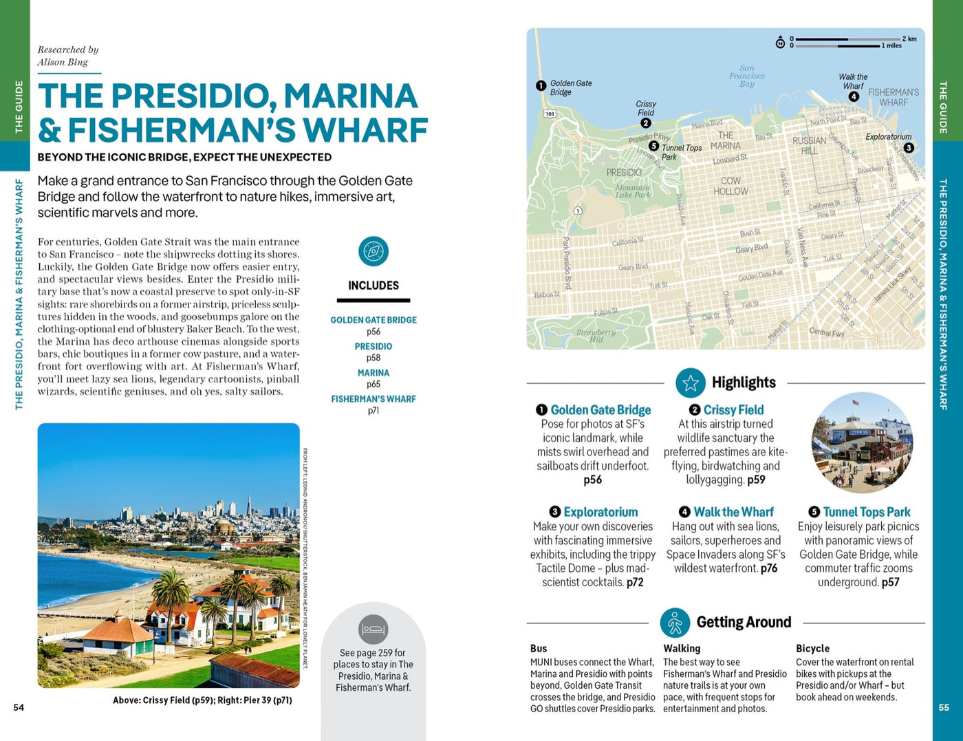 Lonely Planet San Francisco inside page 9