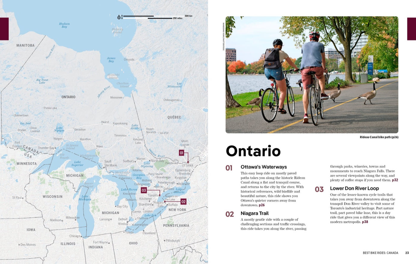 Lonely Planet Best Bike Rides Canada inside page 6