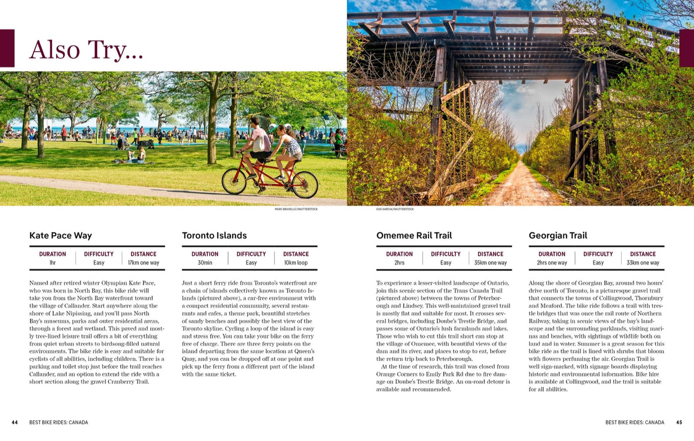 Lonely Planet Best Bike Rides Canada inside page 9