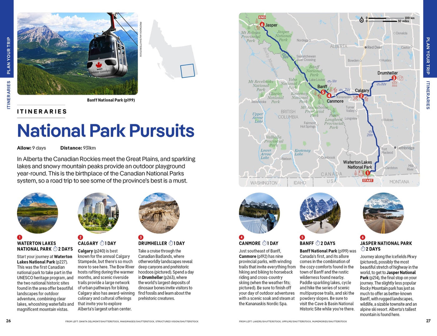 Lonely Planet British Columbia & the Canadian Rockies inside page 4