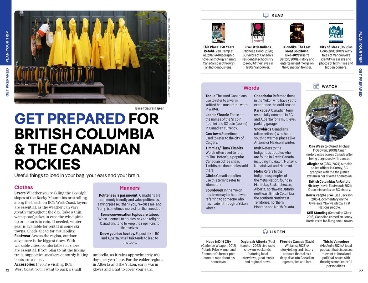 Lonely Planet British Columbia & the Canadian Rockies inside page 6