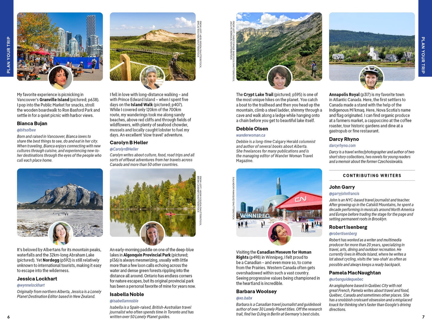 Lonely Planet Canada inside page 2