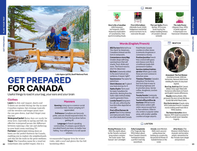 Lonely Planet Canada inside page 7