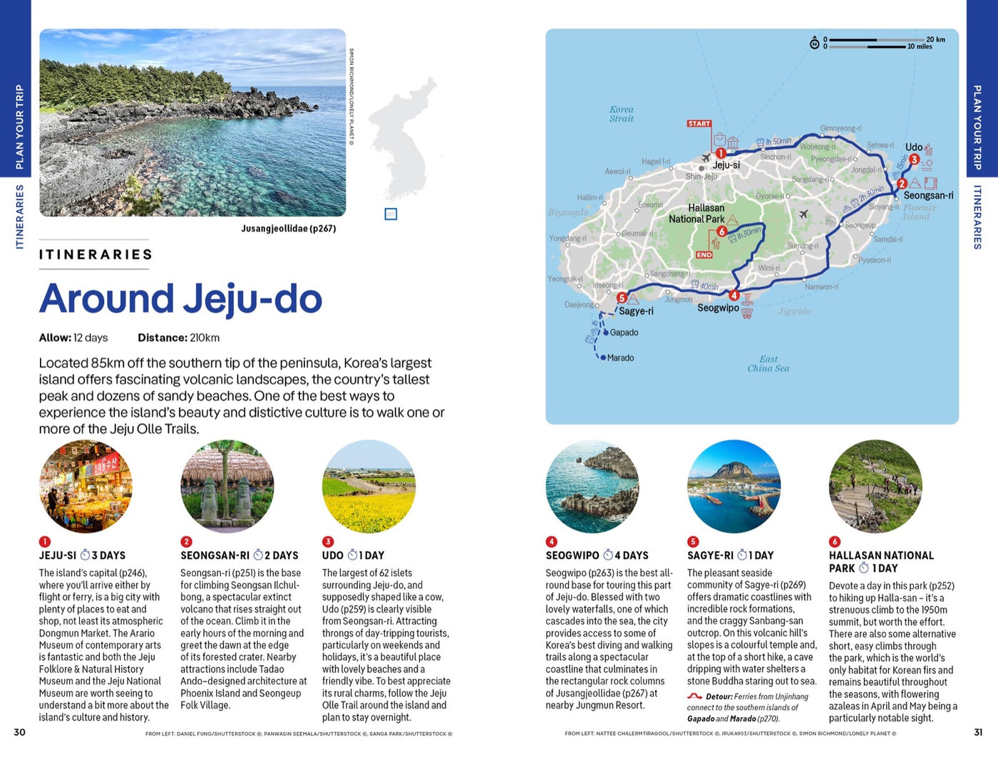 Lonely Planet Korea inside page 5