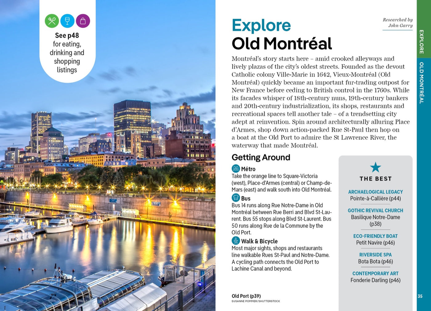 Lonely Planet Pocket Montreal & Quebec City inside page 8