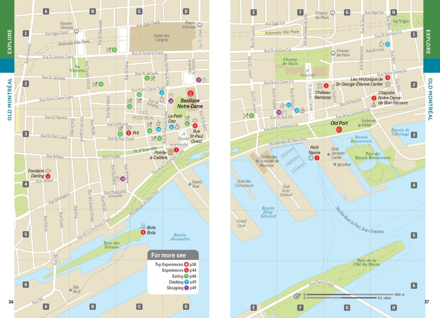 Lonely Planet Pocket Montreal & Quebec City inside page 9
