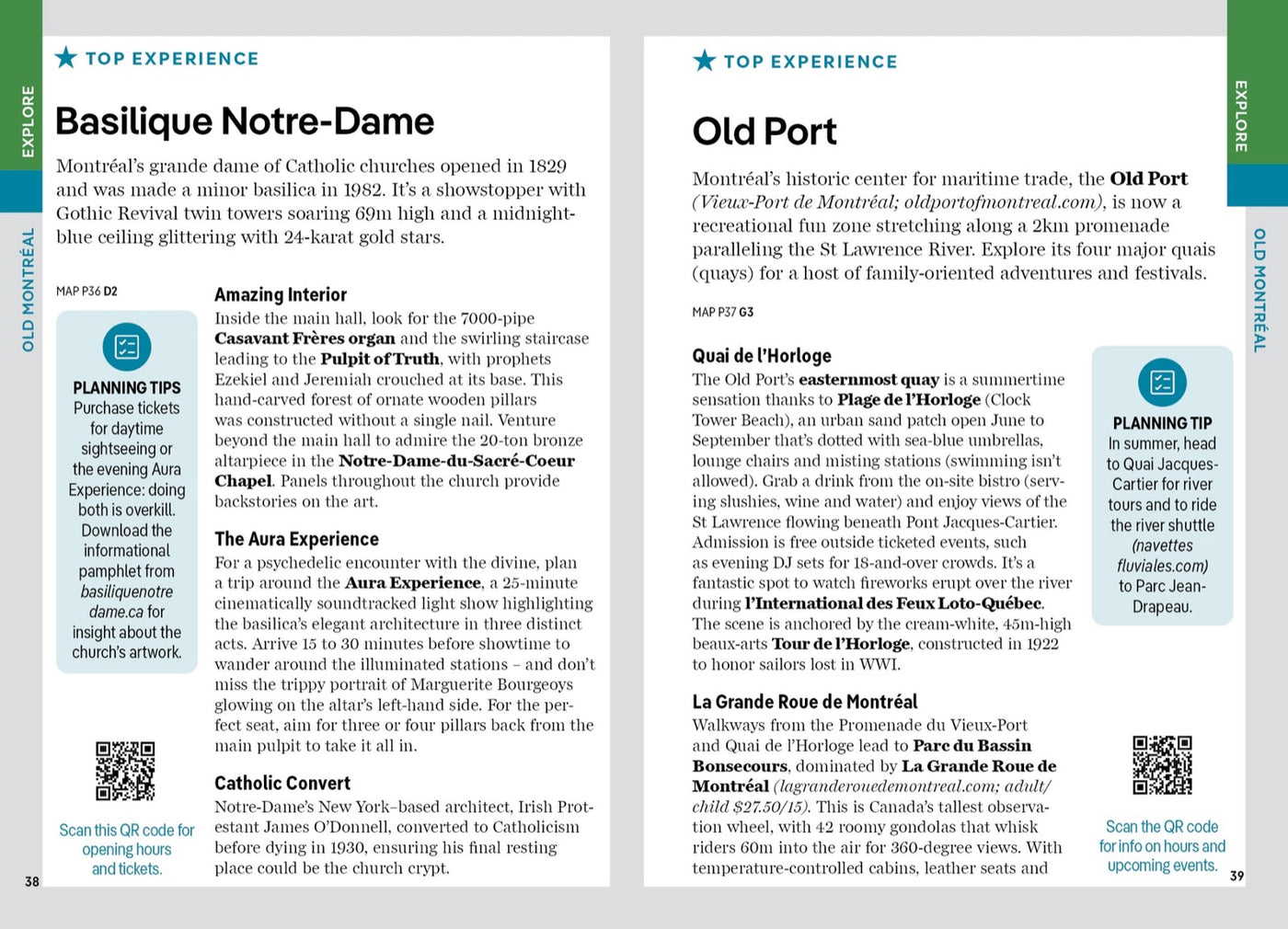 Lonely Planet Pocket Montreal & Quebec City inside page 10