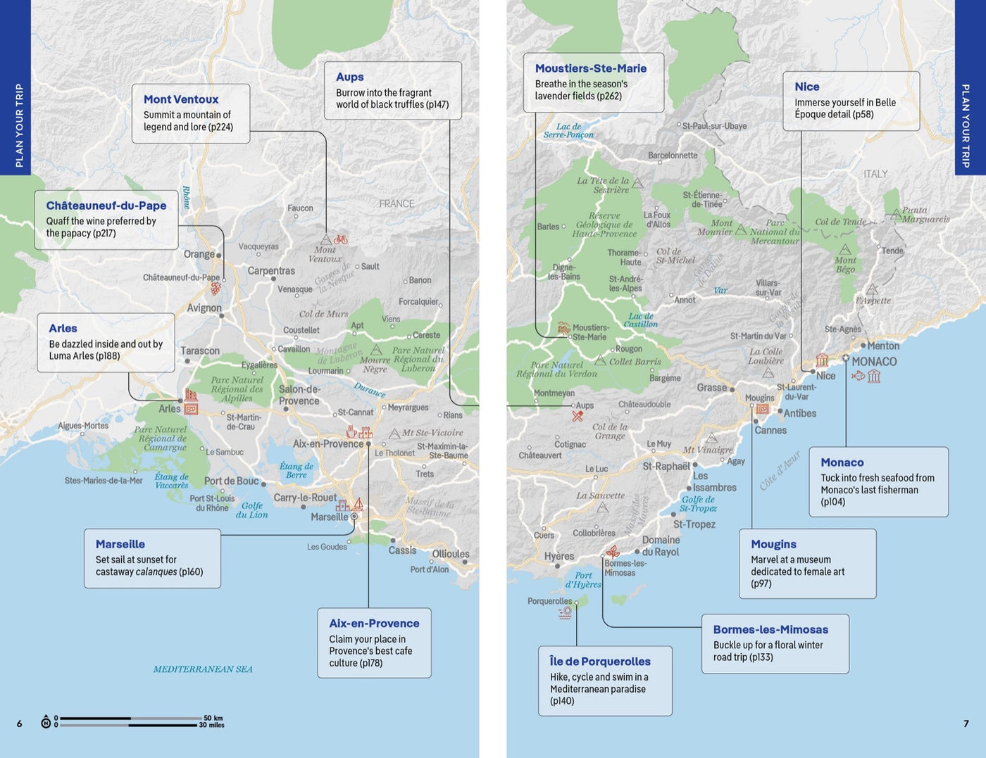 Lonely Planet Provence & the Cote d'Azur inside page 2