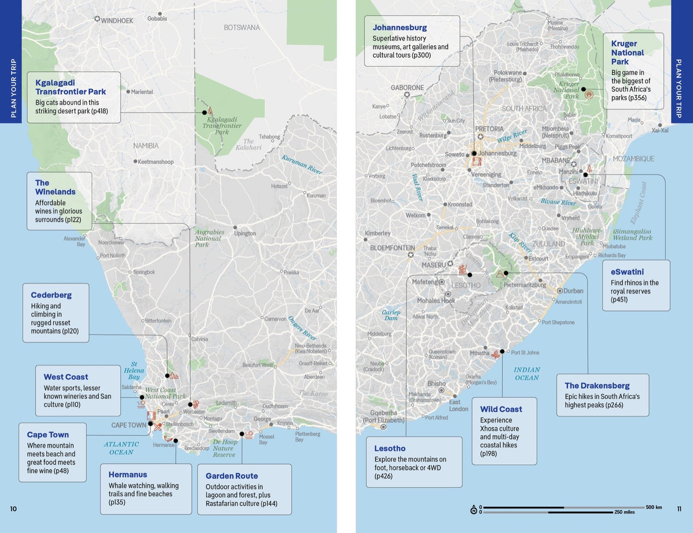 Lonely Planet South Africa, Lesotho & Eswatini inside page 4