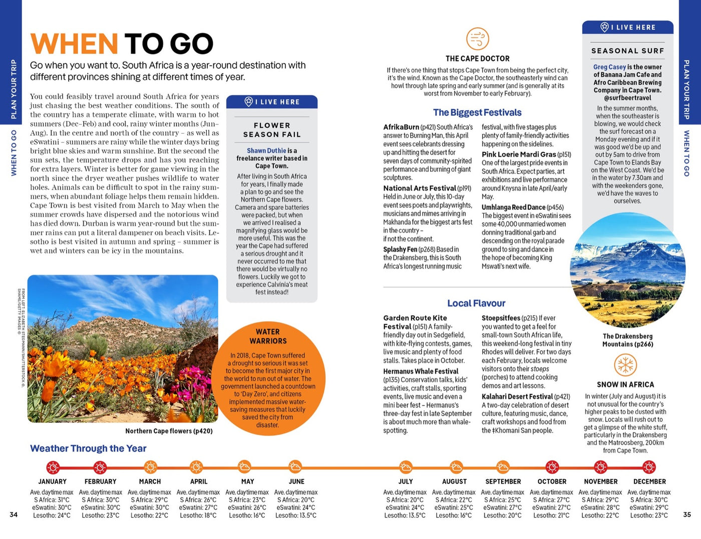 Lonely Planet South Africa, Lesotho & Eswatini inside page 7