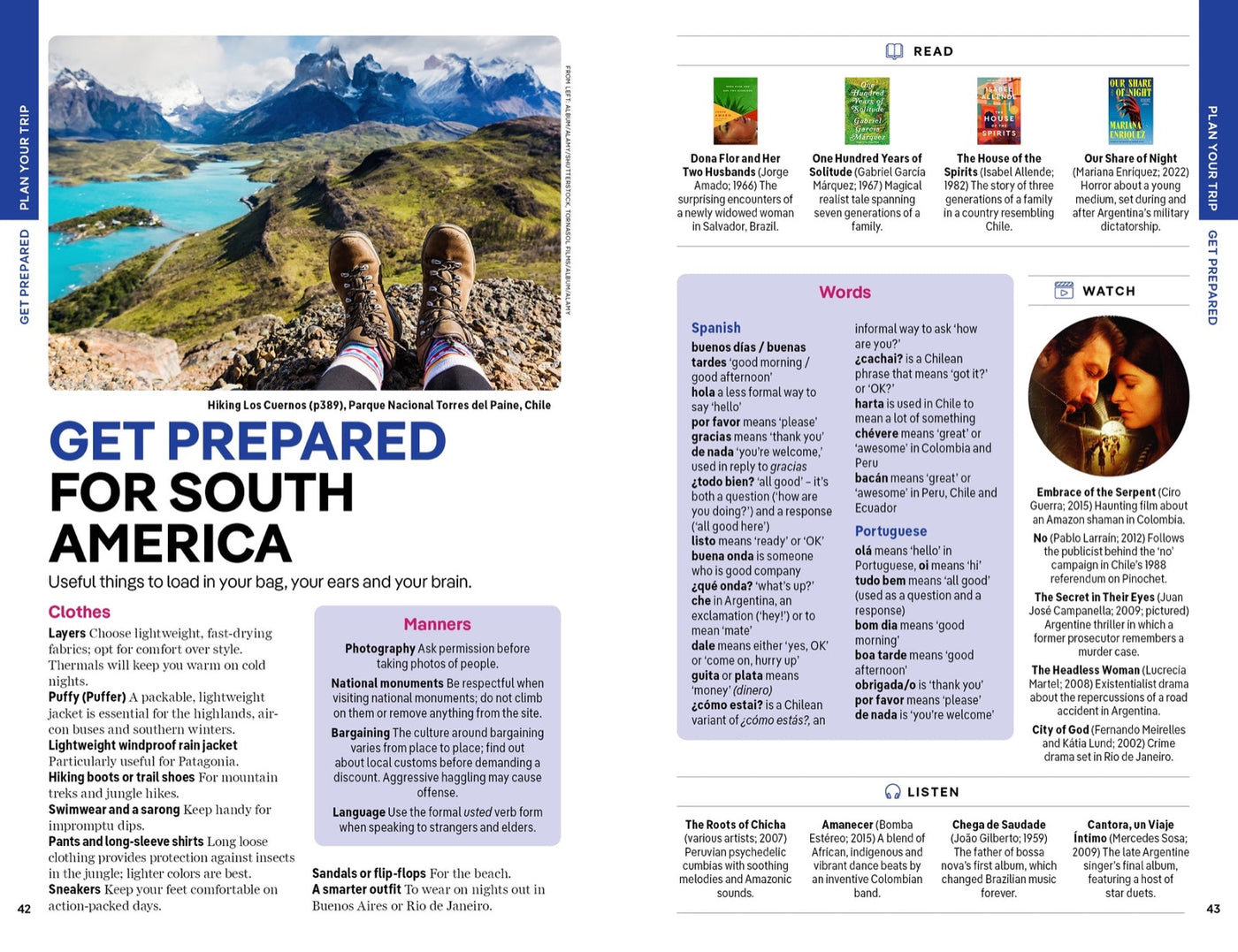 Lonely Planet South America inside page 7