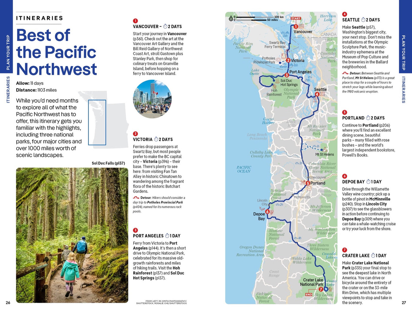 Lonely Planet Washington, Oregon & the Pacific Northwest inside page 4