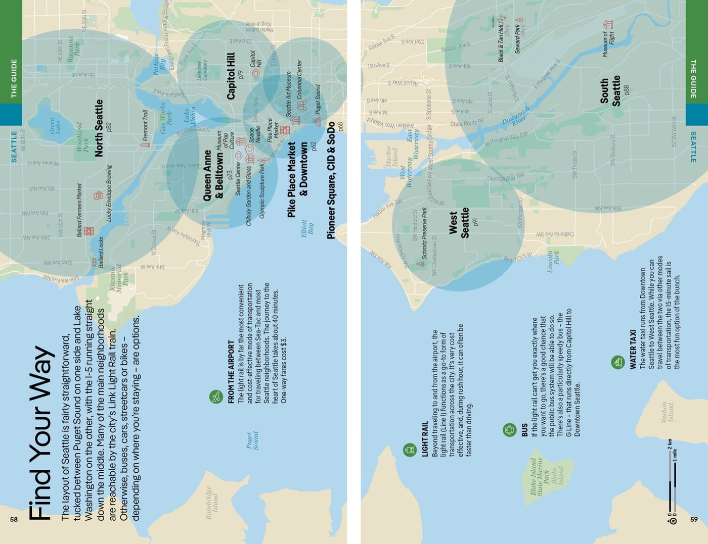 Lonely Planet Washington, Oregon & the Pacific Northwest inside page 10