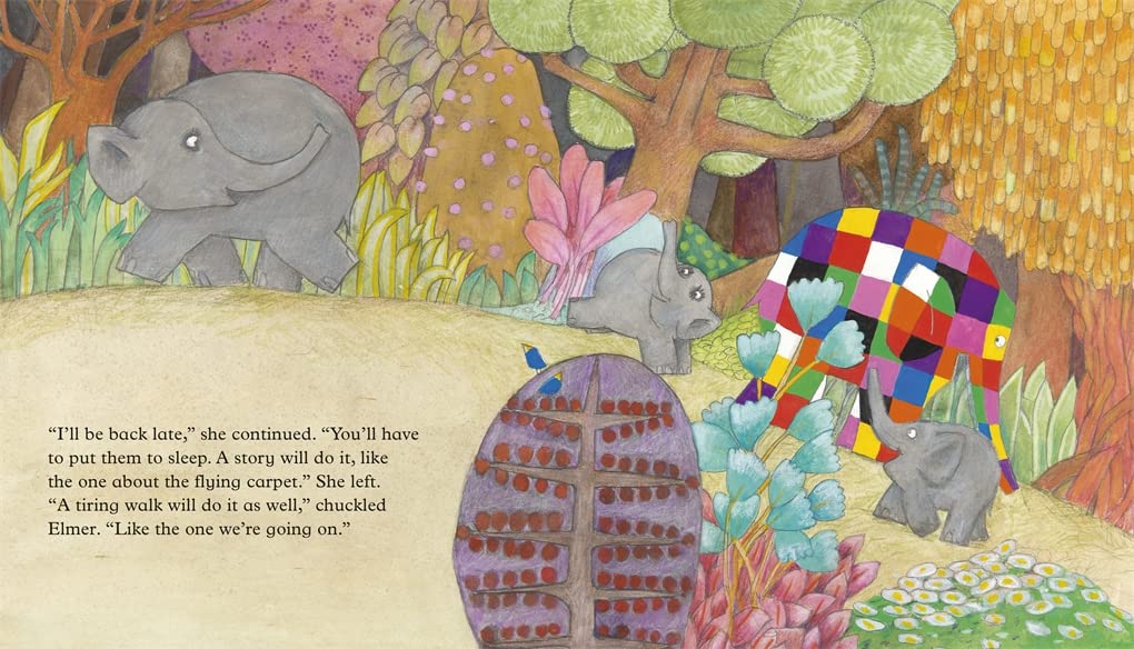 Elmer Picture Books: Elmer and the Bedtime Story (David McKee)-Fiction: 兒童繪本 Picture Books-買書書 BuyBookBook