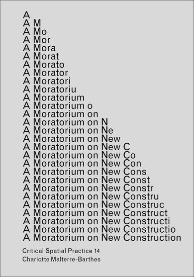 A Moratorium on New Construction-Design/ fashion/ architecture/ illustration-買書書 BuyBookBook