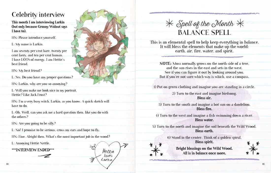 Hettie Nettle's Handbook for Hedgewitches US - Hardback