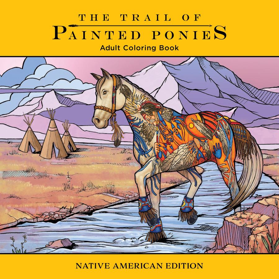 Trail of Painted Ponies Coloring Book-Lifestyle and Leisure-買書書 BuyBookBook
