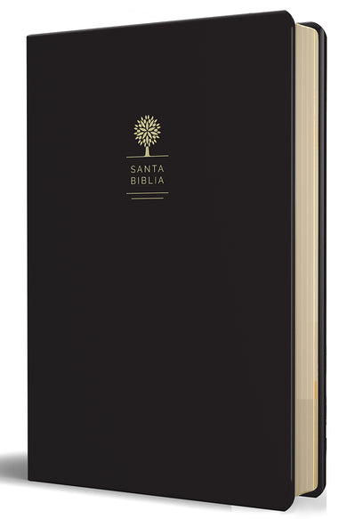 RVR60 Biblia tamaño grande, letra grande, piel negra / Reina Valera 1960 Bible Large size, large print, black leather cover (ISBN 9781949061581)