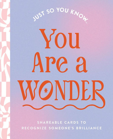 Just So You Know . . . You Are a Wonder-Hobbies/ quizzes/ games-買書書 BuyBookBook