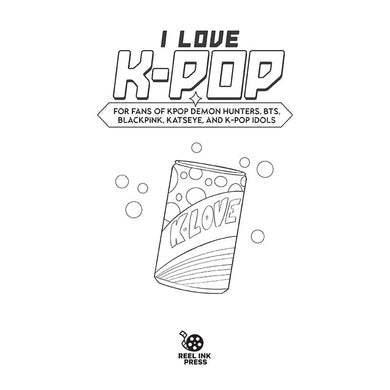 I Love K-pop Coloring and Activity Book inside page 1