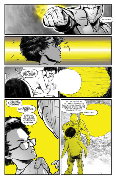 X-O Manowar: Black, White & Gold interior 3 (ISBN 9781962201759)