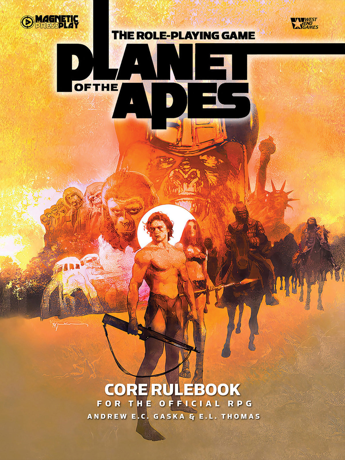 The Planet of the Apes RPG Core Rulebook cover (ISBN 9781962413039)