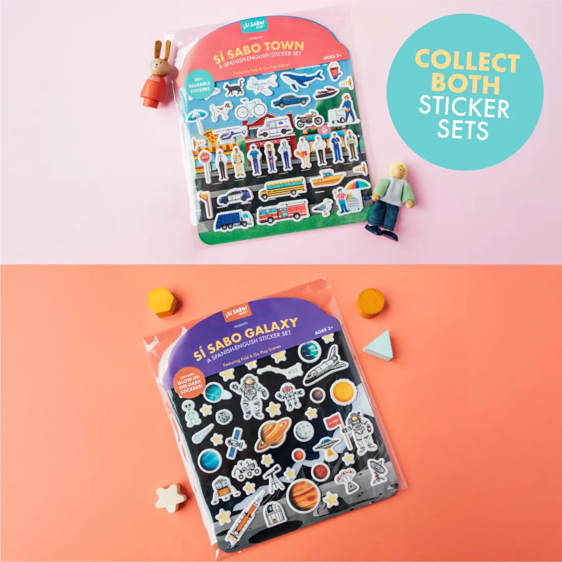 Sí Sabo Galaxy: A Bilingual Reusable Sticker Play Set US - Paperback / softback