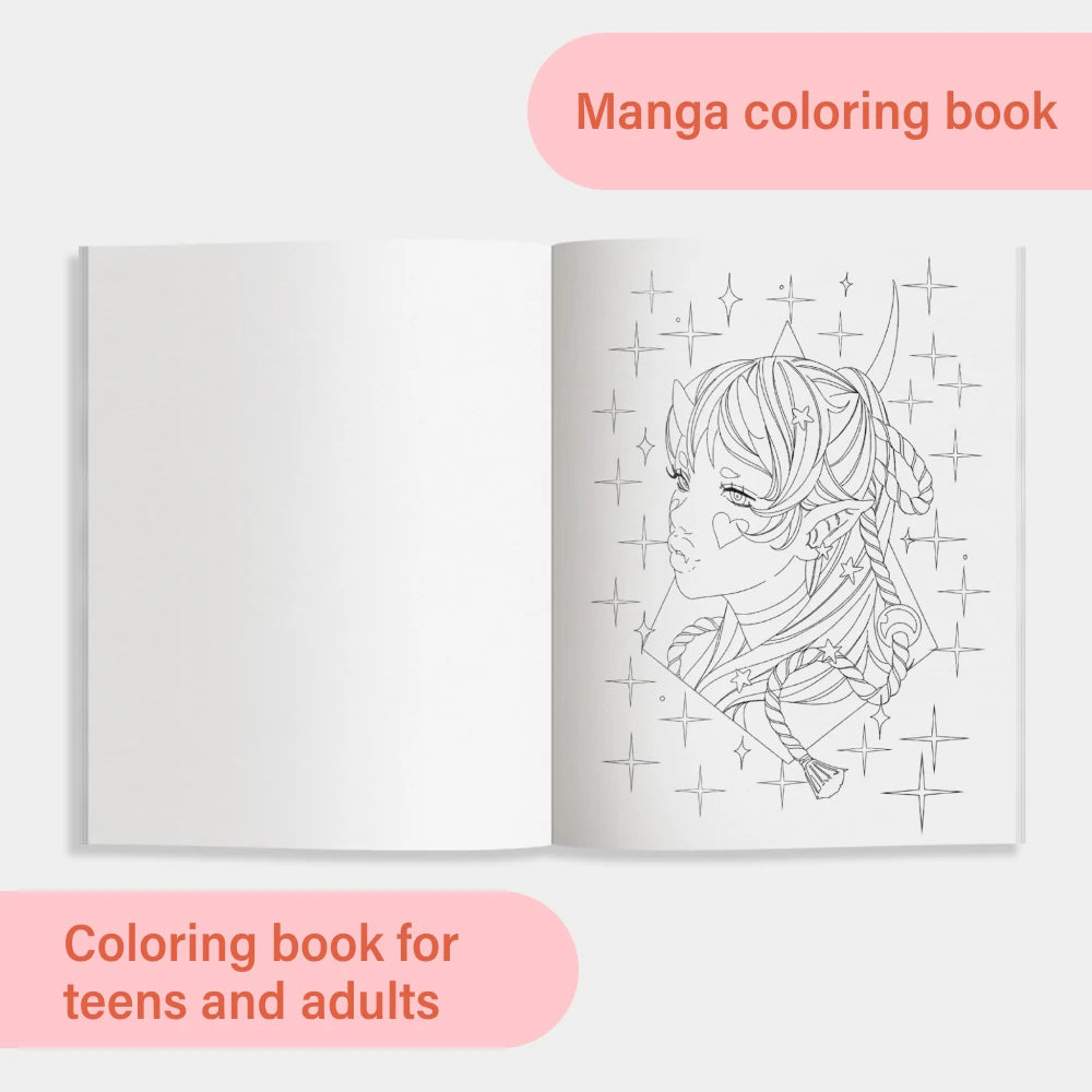 The Modern Manga Coloring Book US - Paperback / softback