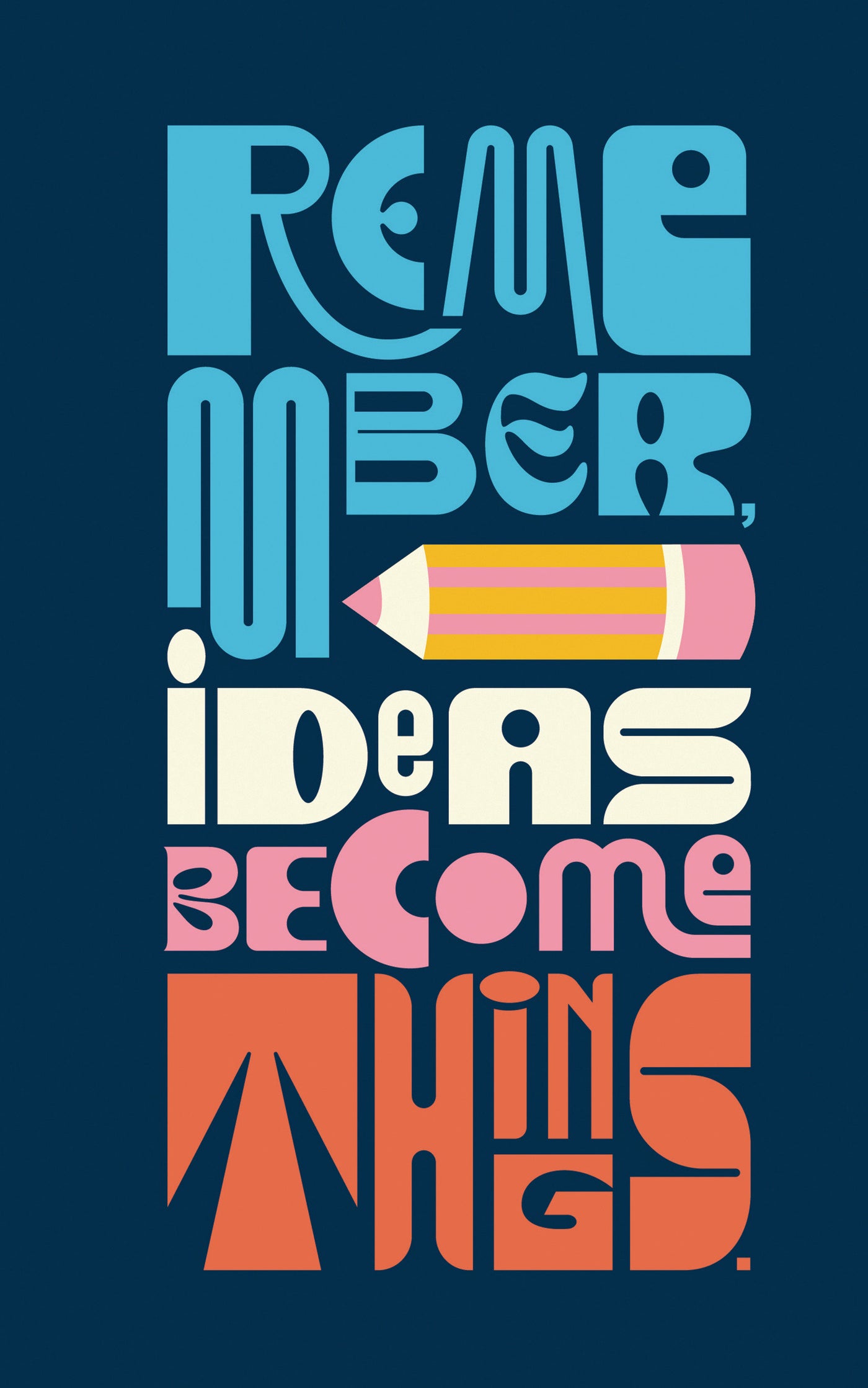 Write Now Journal: Remember, Ideas Become Things.