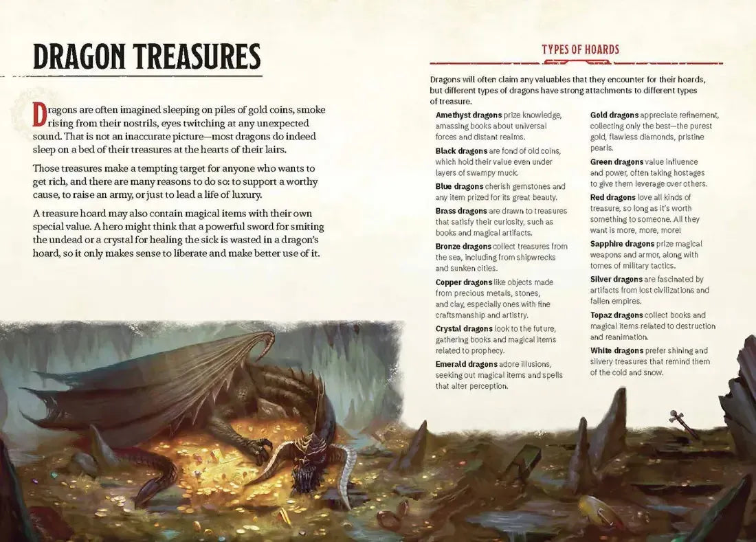Dragons & Treasures (Dungeons & Dragons) US - Hardback