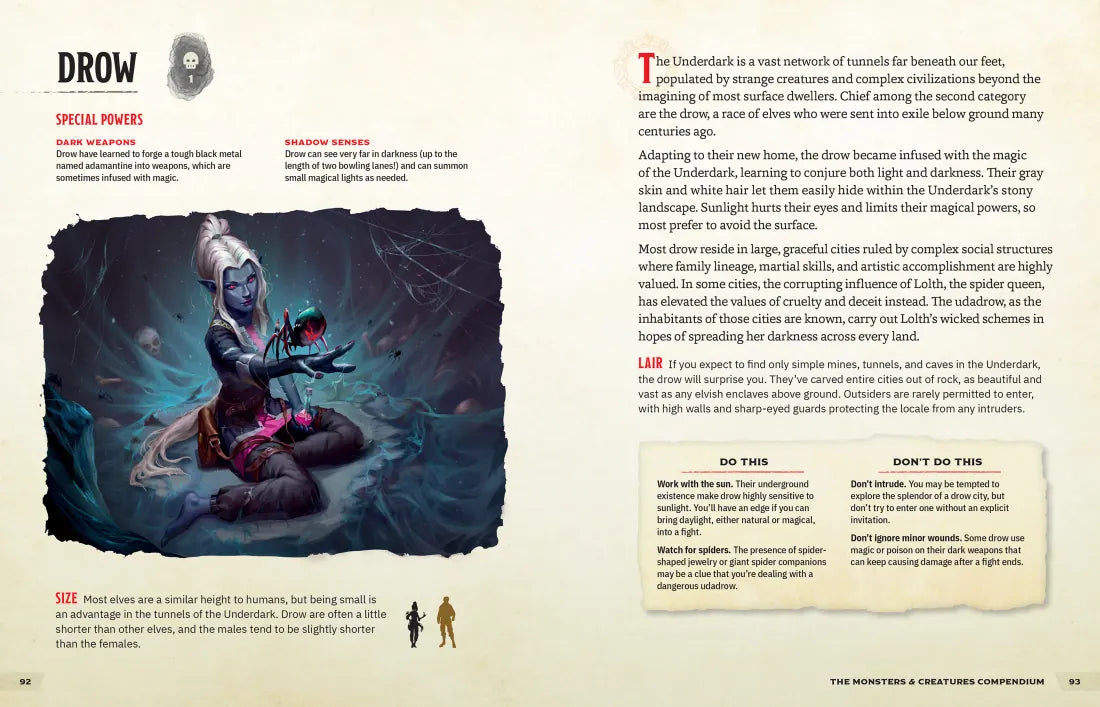 The Monsters & Creatures Compendium (Dungeons & Dragons) US - Hardback