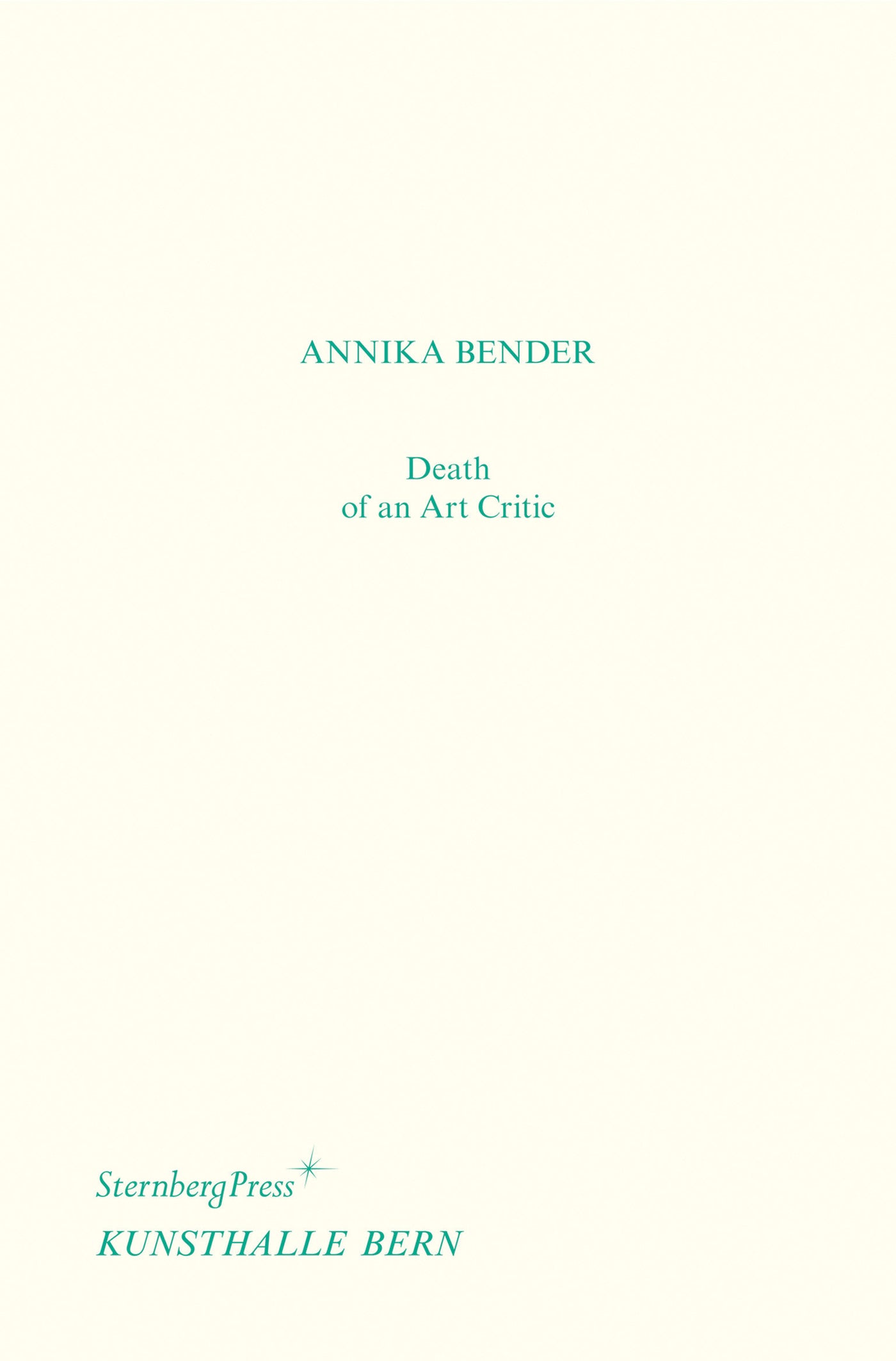 Death of an Art Critic / Tod einer Kritikerin-Art: general-買書書 BuyBookBook