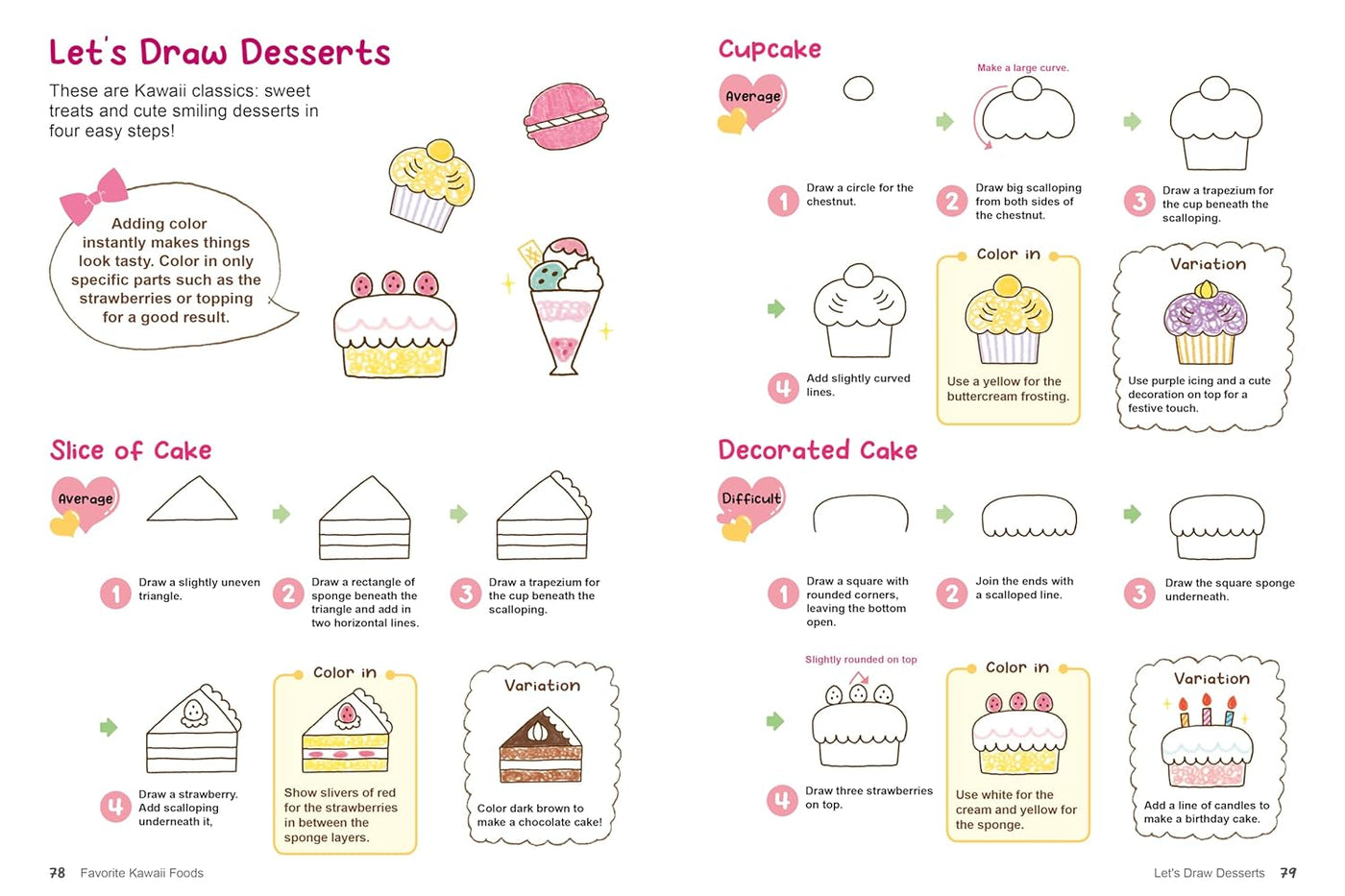 Kawaii Doodles: Supercute Drawings in Four Easy Steps (Yuu)-Children’s / Teenage general interest: Hobbies/ quizzes/ toys and games-買書書 BuyBookBook