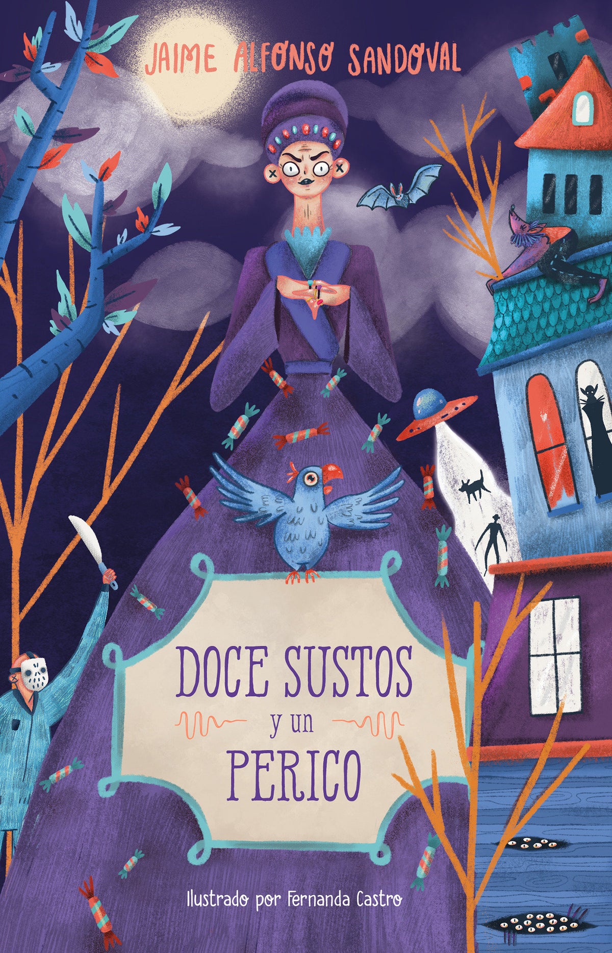 Doce sustos y un perico / Twelve Scares and a Parakeet cover (ISBN 9786073171687)