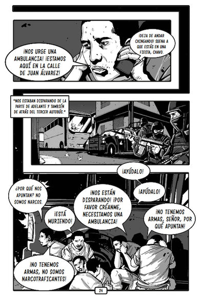 Vivos se los llevaron. Buscando a los 43 de Ayotzinapa. (Novela gráfica) / Taken Alive. Looking for Ayotzinapa's 43. Graphic Novel interior 1 (ISBN 9786073183475)