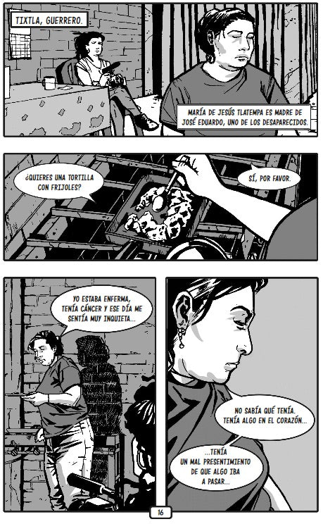 Vivos se los llevaron. Buscando a los 43 de Ayotzinapa. (Novela gráfica) / Taken Alive. Looking for Ayotzinapa's 43. Graphic Novel interior 4 (ISBN 9786073183475)
