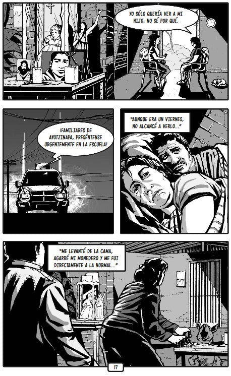 Vivos se los llevaron. Buscando a los 43 de Ayotzinapa. (Novela gráfica) / Taken Alive. Looking for Ayotzinapa's 43. Graphic Novel interior 5 (ISBN 9786073183475)