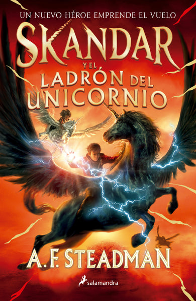 Skandar y el ladrón de unicornios/ Skandar and the Unicorn Thief cover (ISBN 9786073815321)