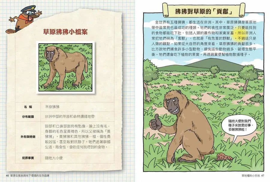 達克比辦案 14:莽原生死鬥:草原生態系與地下環境的生存適應-非故事: 常識通識 General Knowledge-買書書 BuyBookBook